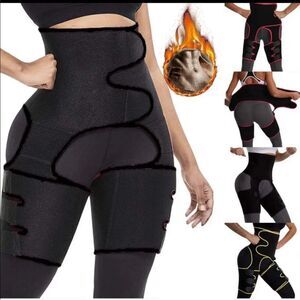 Black Neoprene Waist and Thigh Trainer